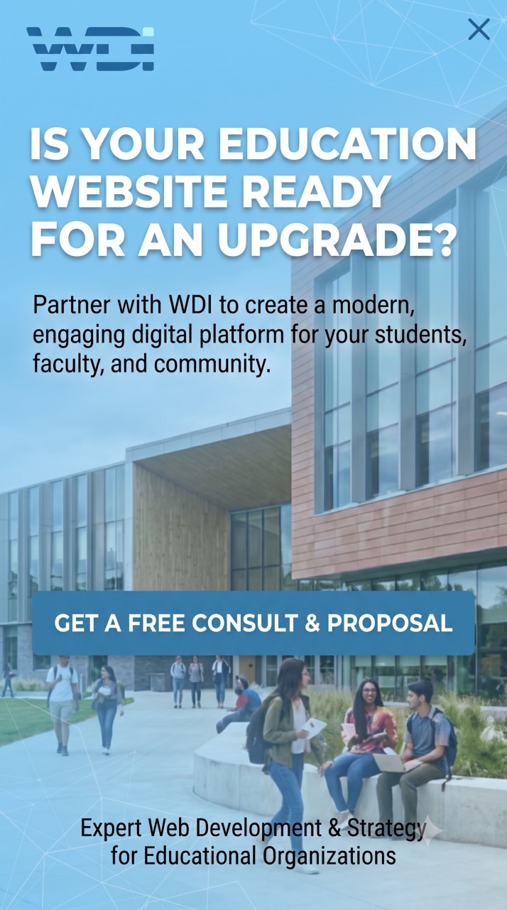 college education website design